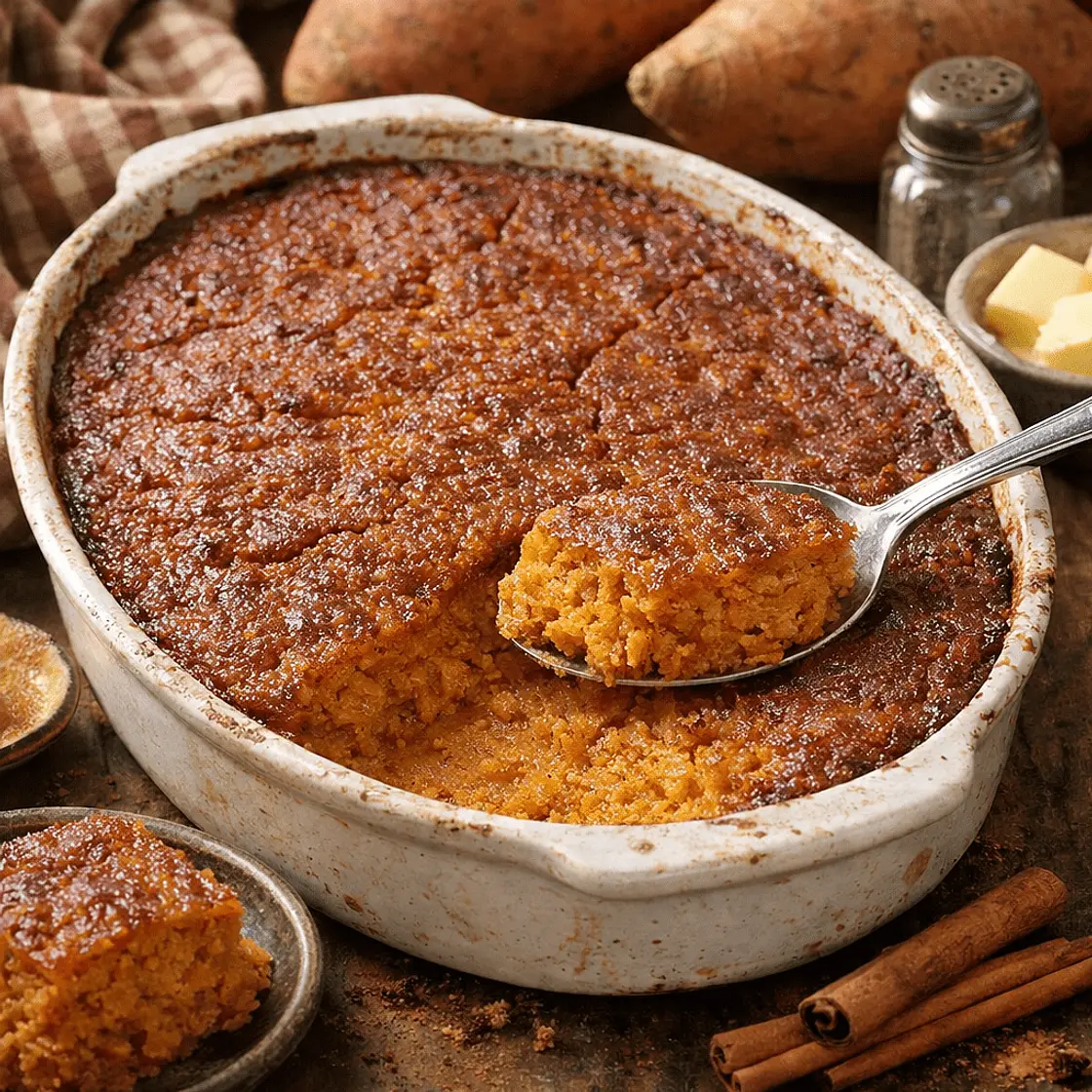 Grated Sweet Potato Pudding