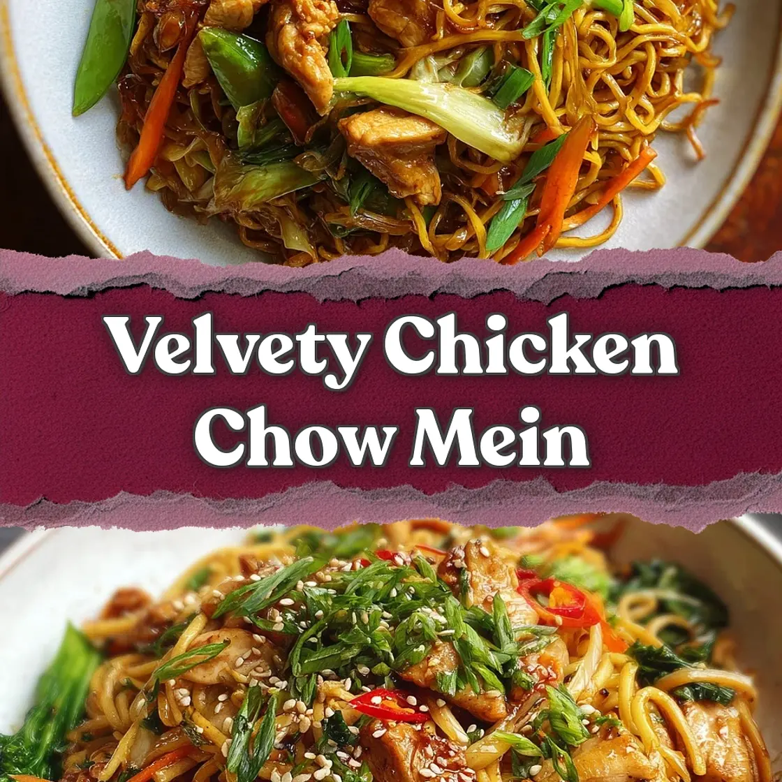 Chicken Chow Mein with Velvety Chicken