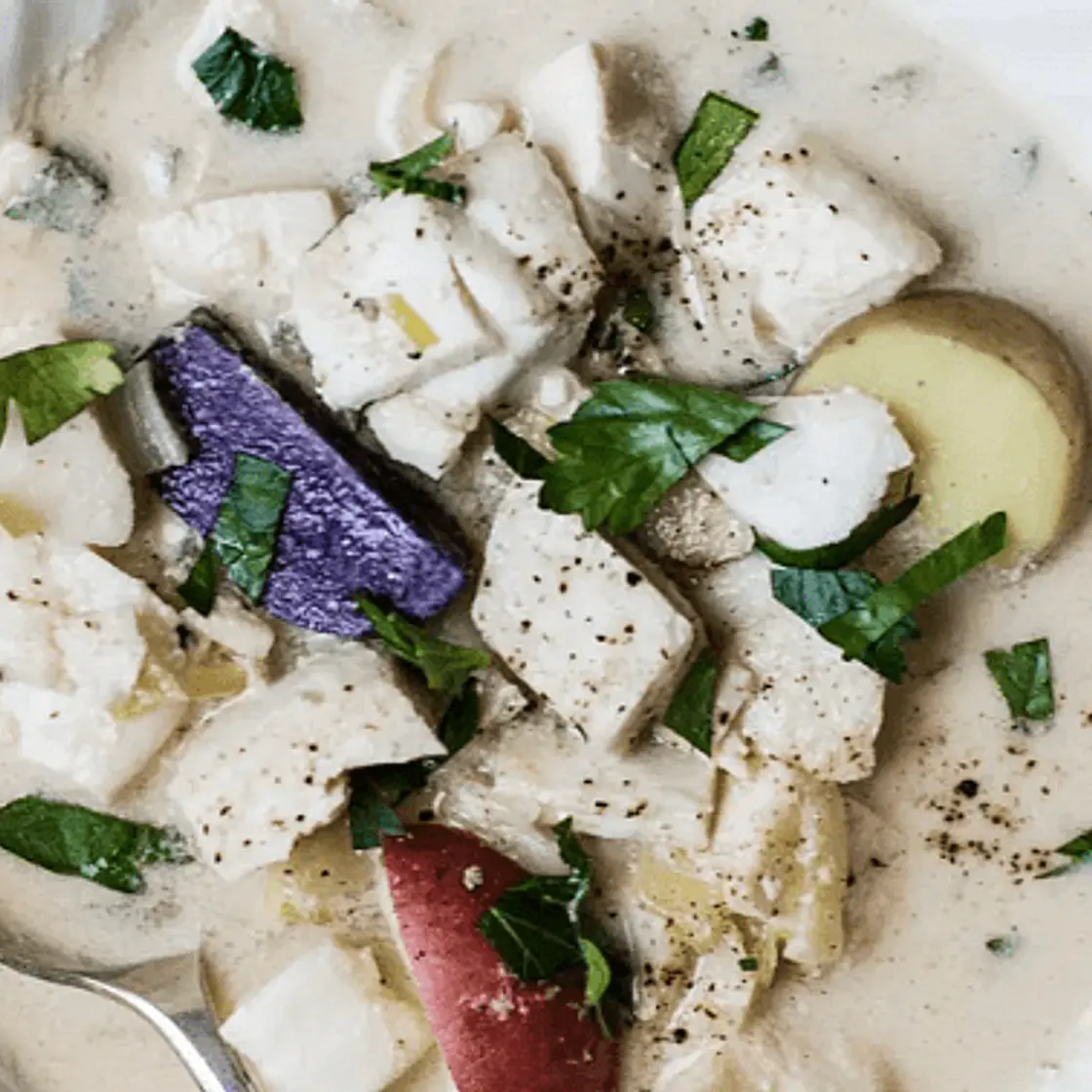 Crockpot Mediterranean Cod & Clam Stew