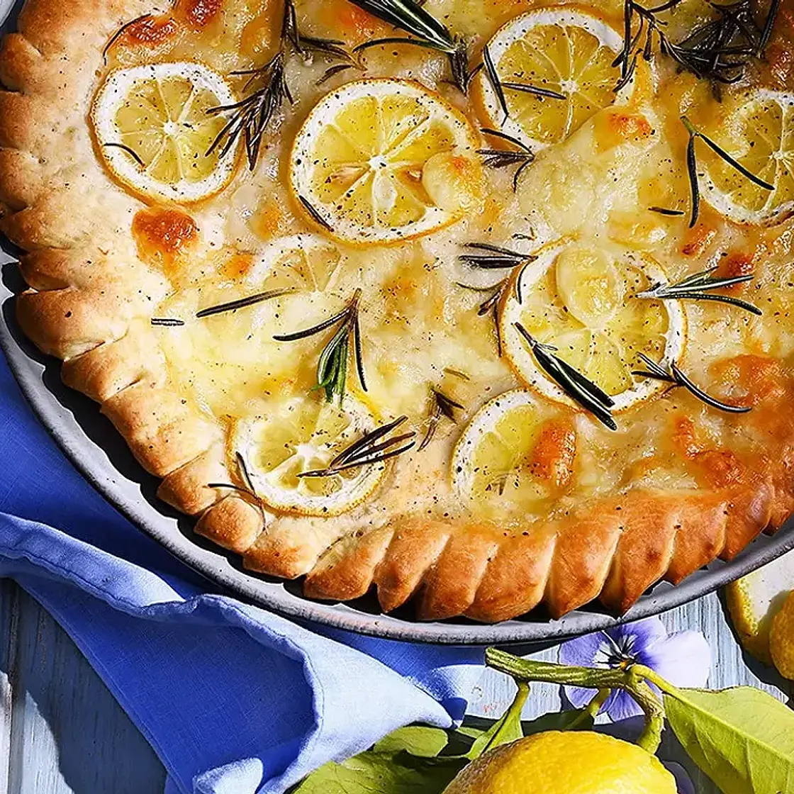 Focaccia citron et parmesan