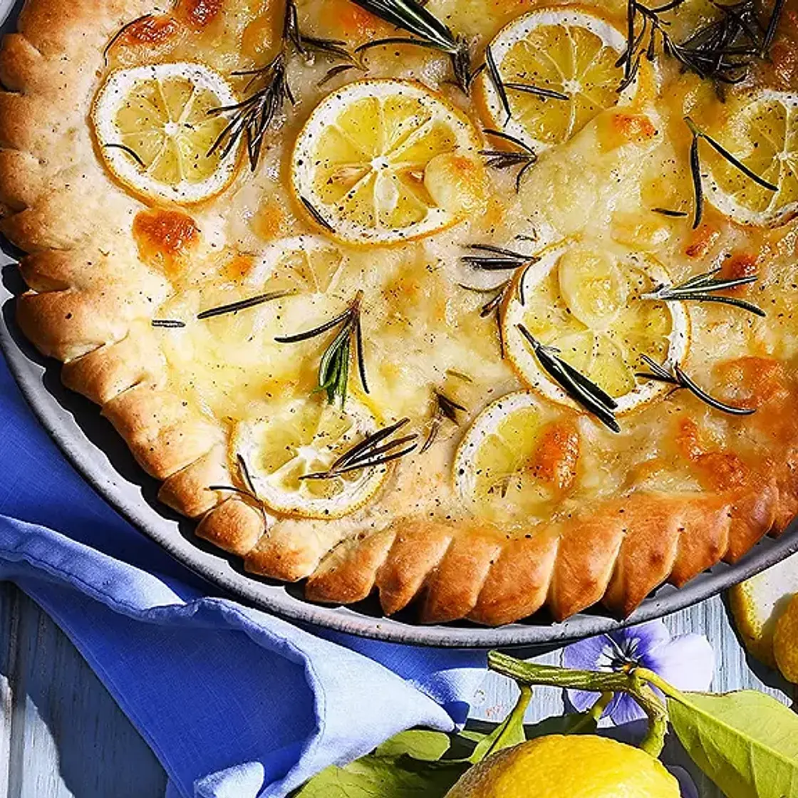 Focaccia citron et parmesan