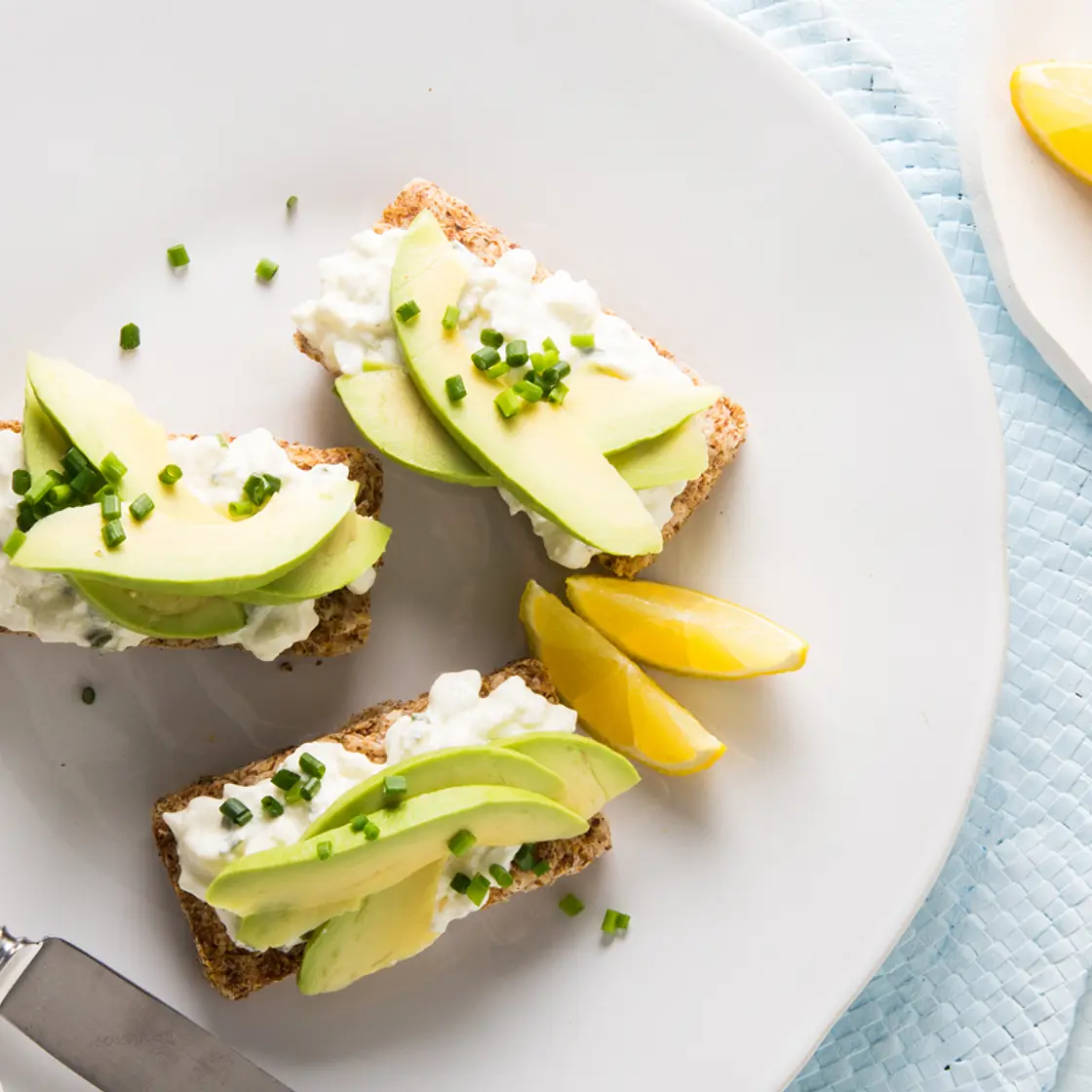 Avocado and cottage cheese on Weet-Bix™