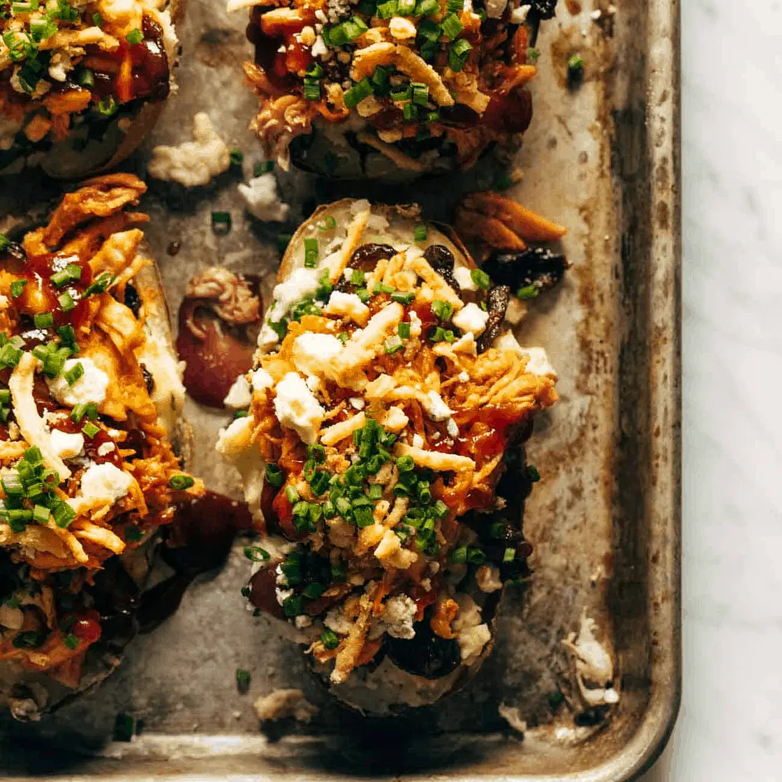 Loaded BBQ Baked Potatoes