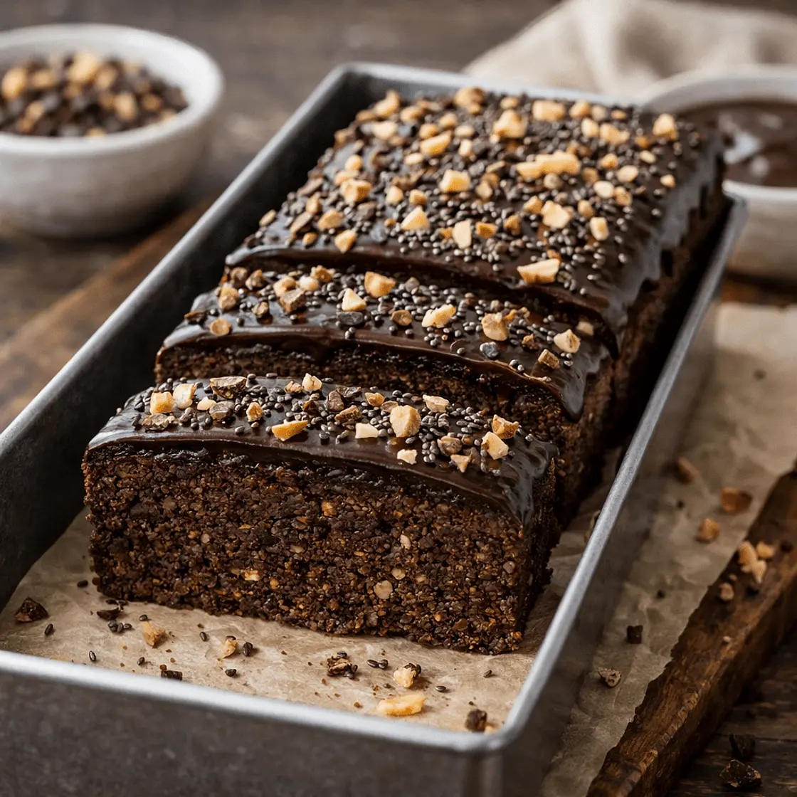 Vegan donut chocolate cake