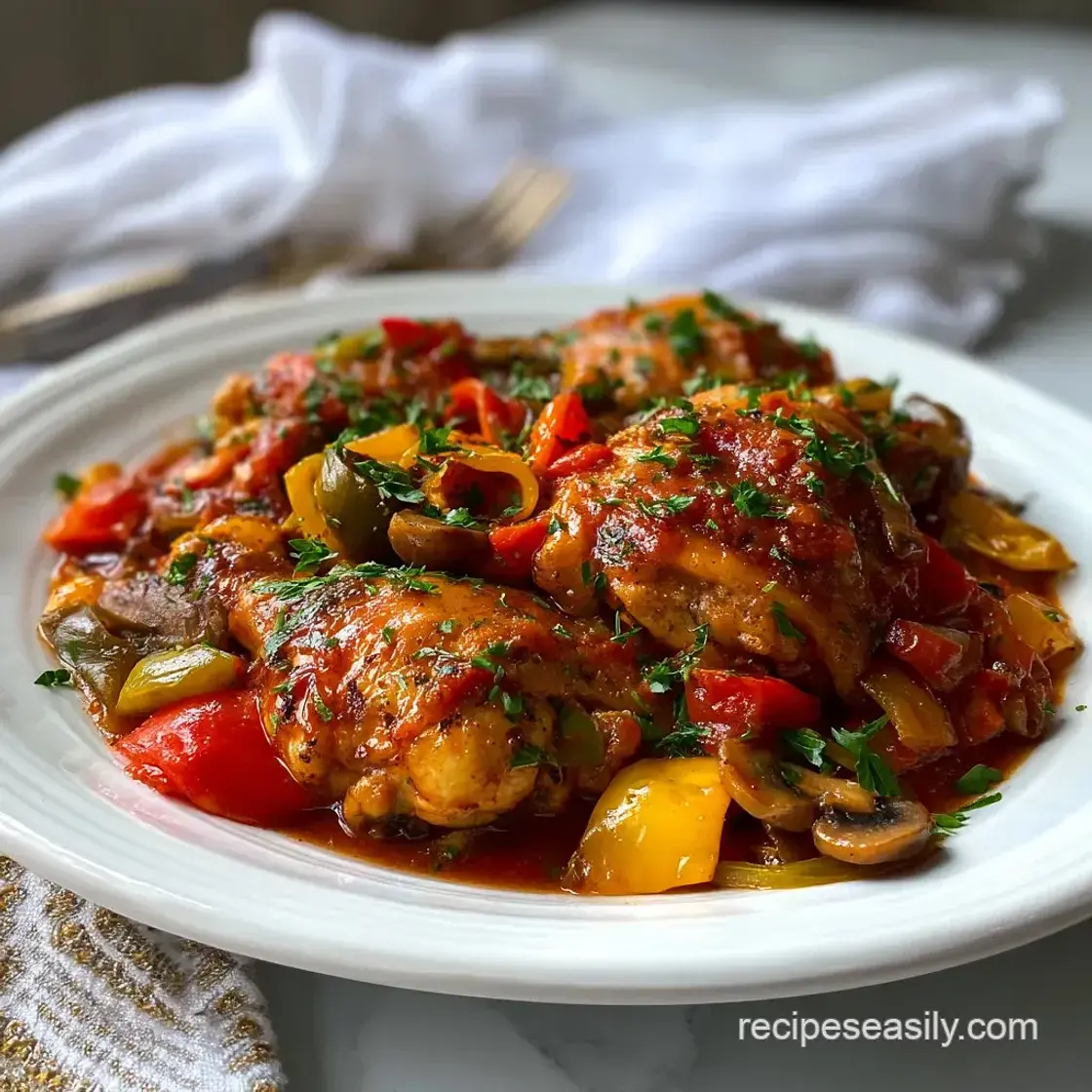 Easy Chicken Cacciatore Dinner: Ready in 30 Minutes