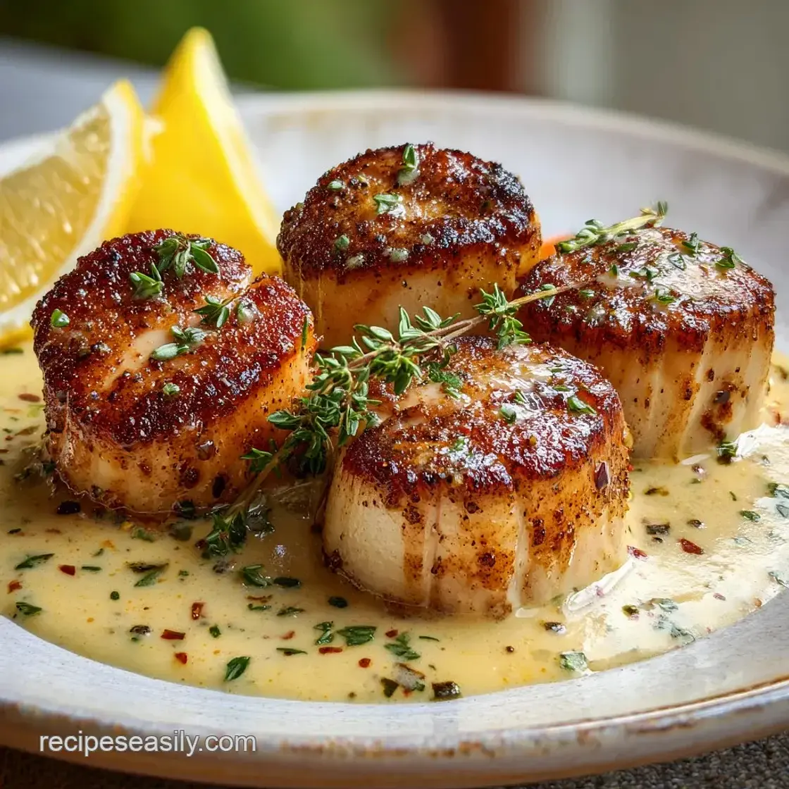 Cajun Cream Scallops: Velvety Spice Infused