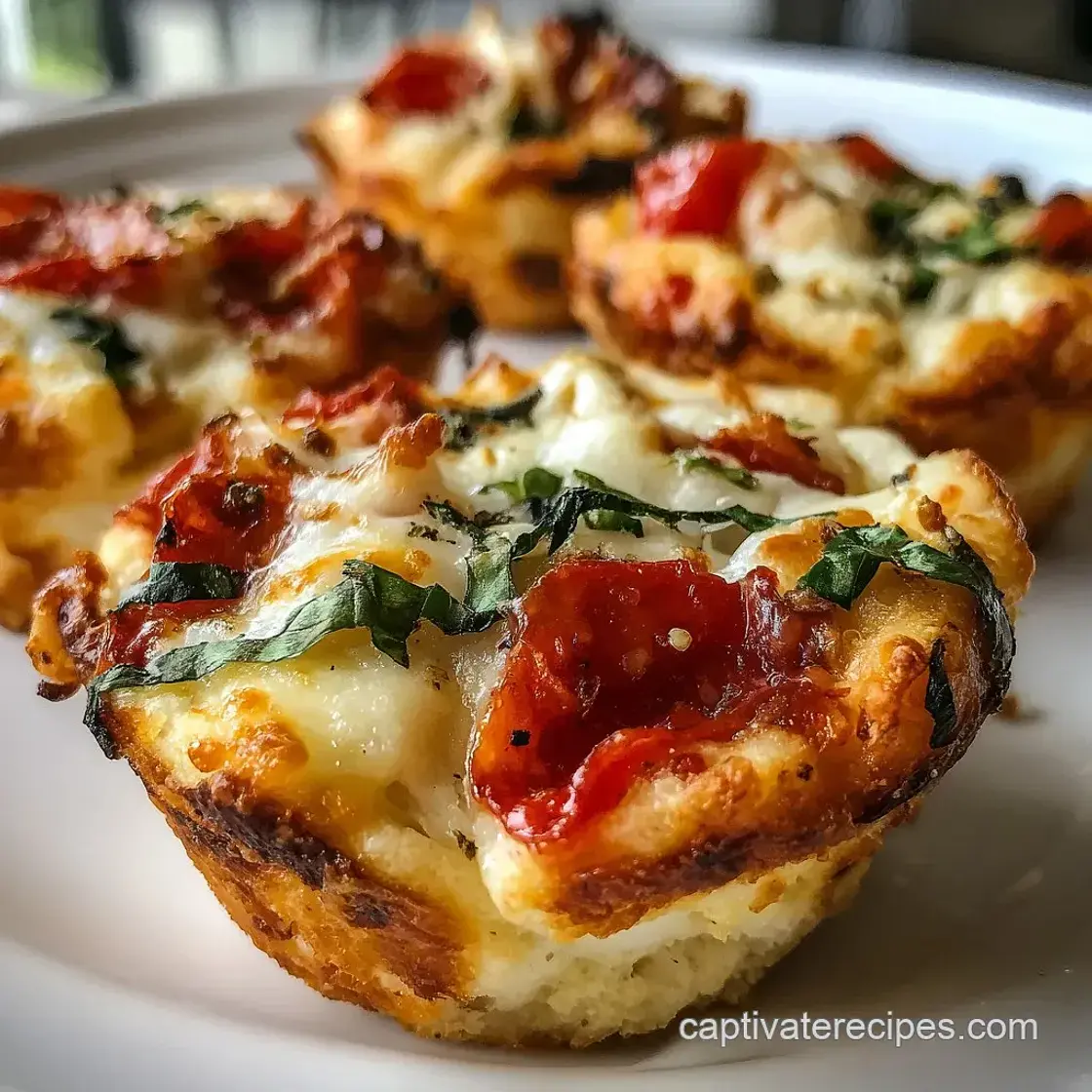 Pizza Muffins with Biscuit Dough