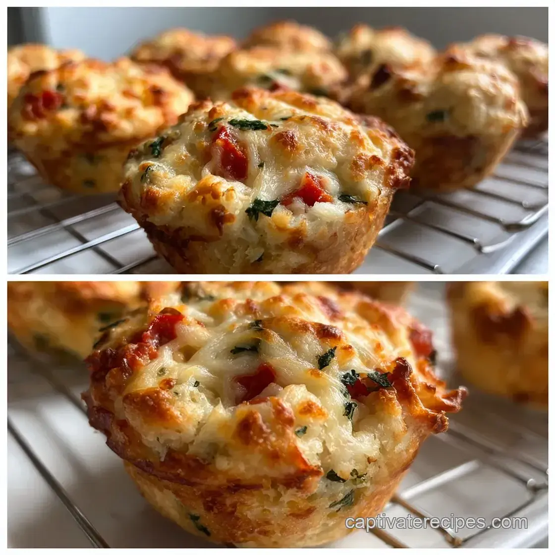Pizza Muffins with Biscuit Dough