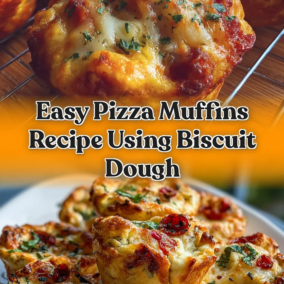 Pizza Muffins with Biscuit Dough