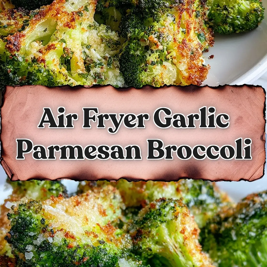 Air Fryer Garlic Parmesan Broccoli