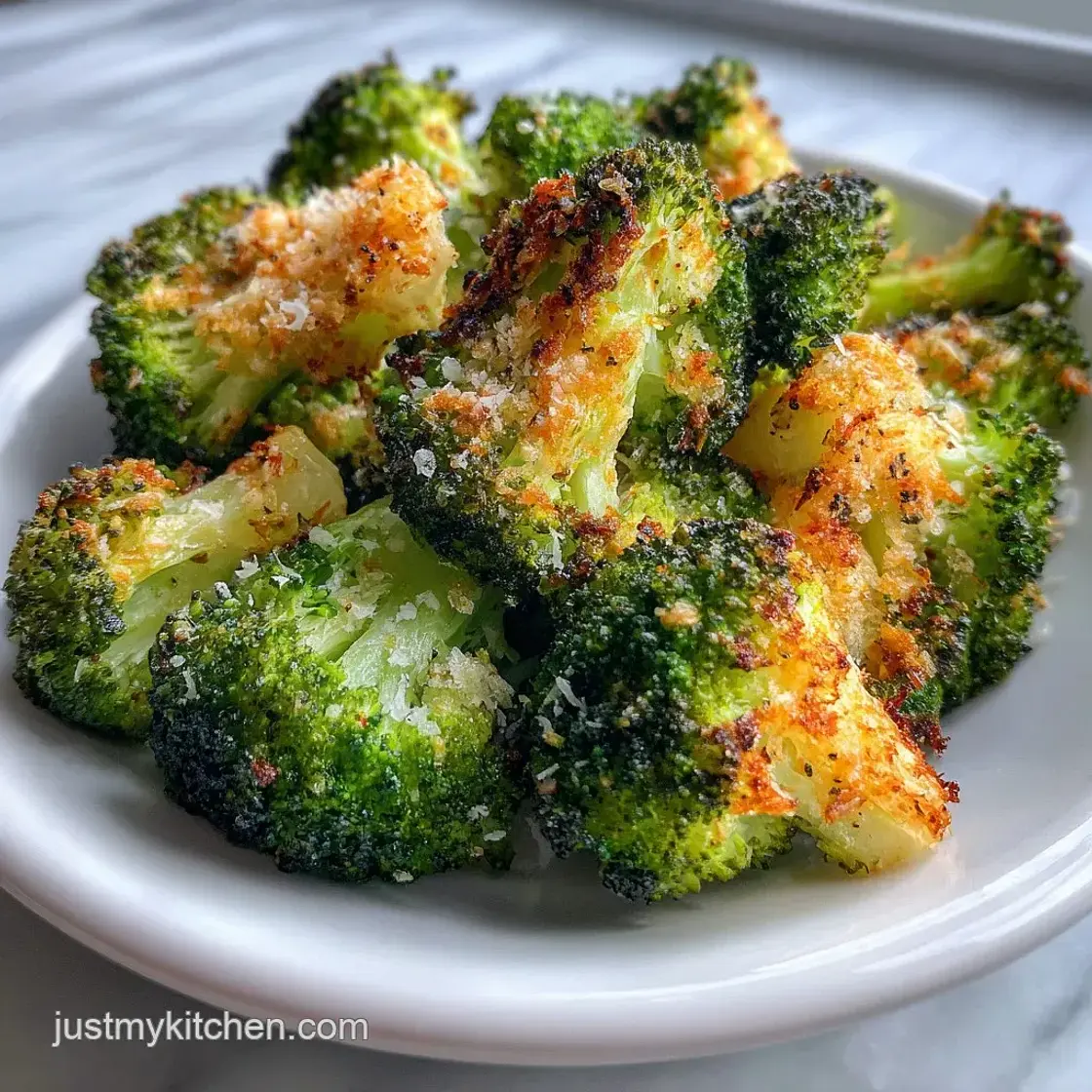 Air Fryer Garlic Parmesan Broccoli