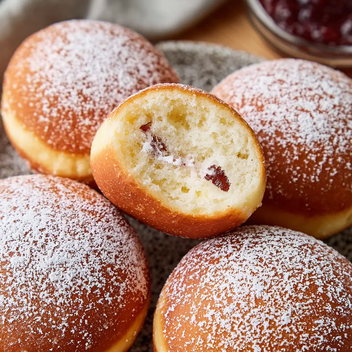 Deutsche Berliner: Traditionelle Gefüllte Krapfen