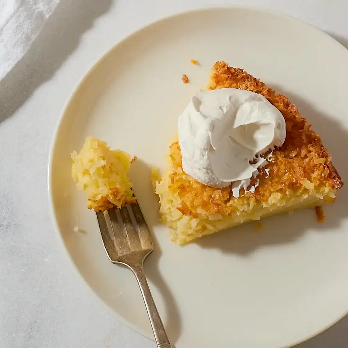 Impossibly Easy Coconut Pie
