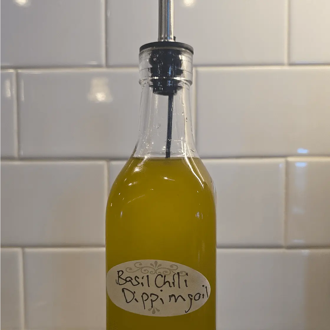 Chili Basil Dipping Oil