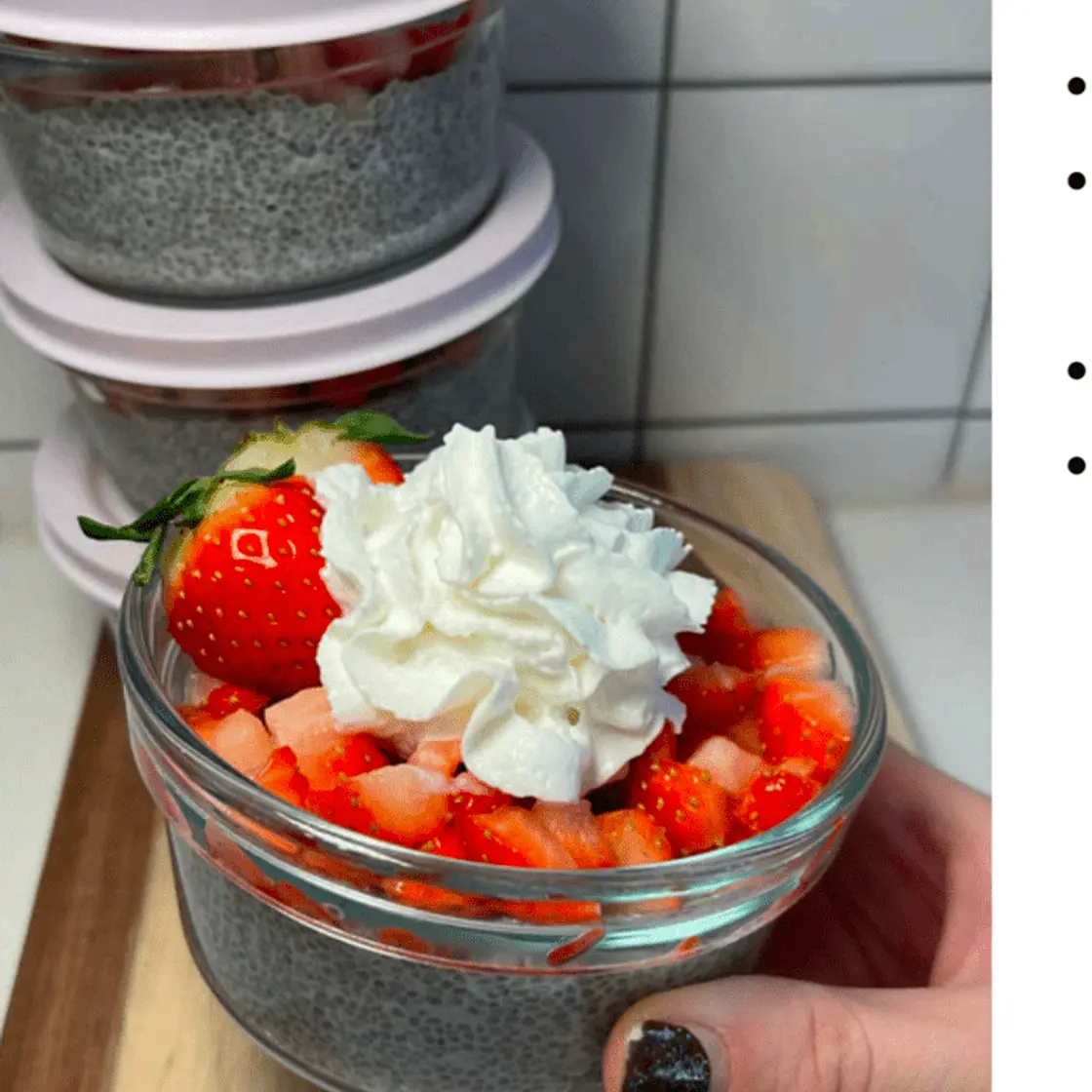 Strawberry Coconut Chia Pudding