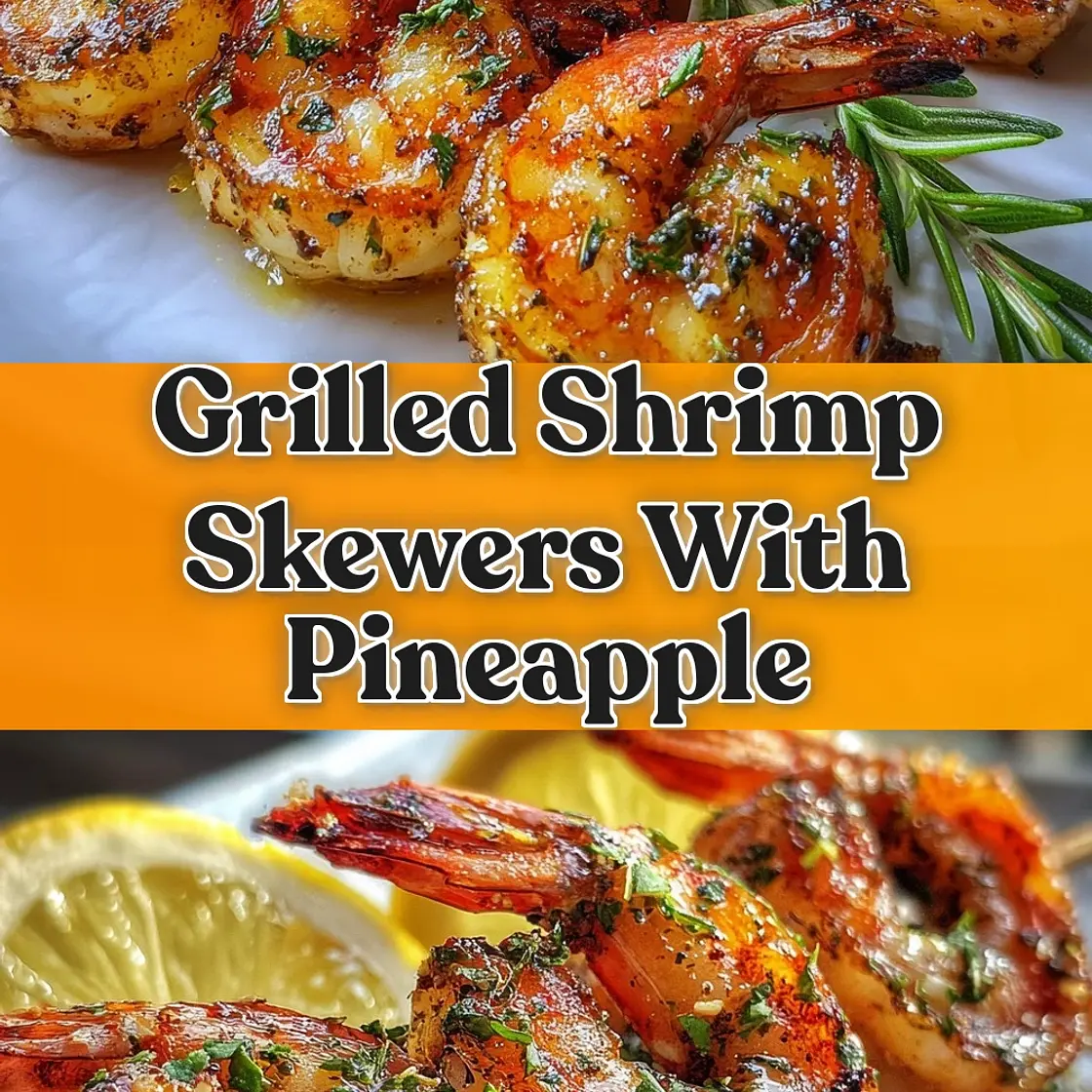 Grilled Shrimp Skewers with Pineapple