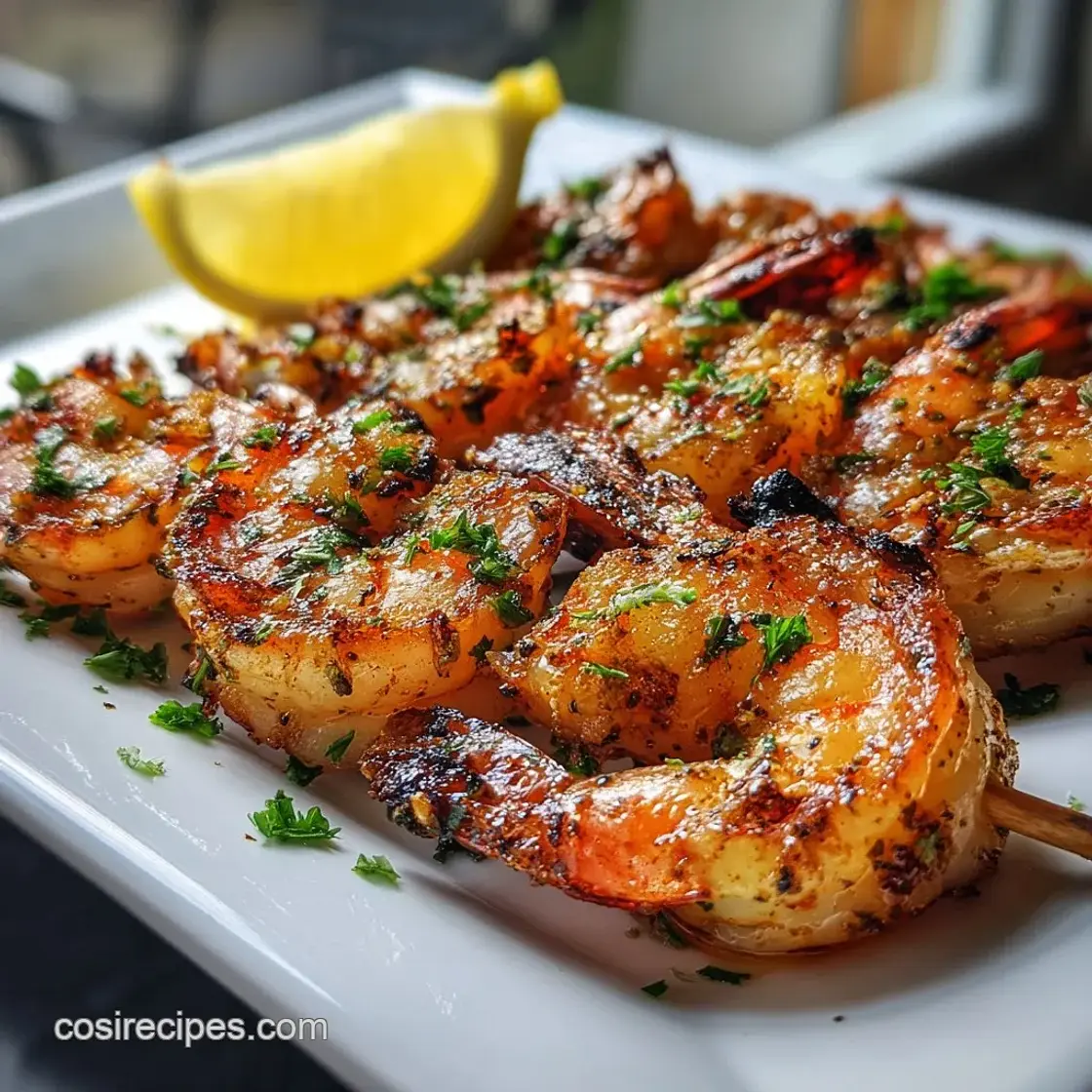 Grilled Shrimp Skewers with Pineapple