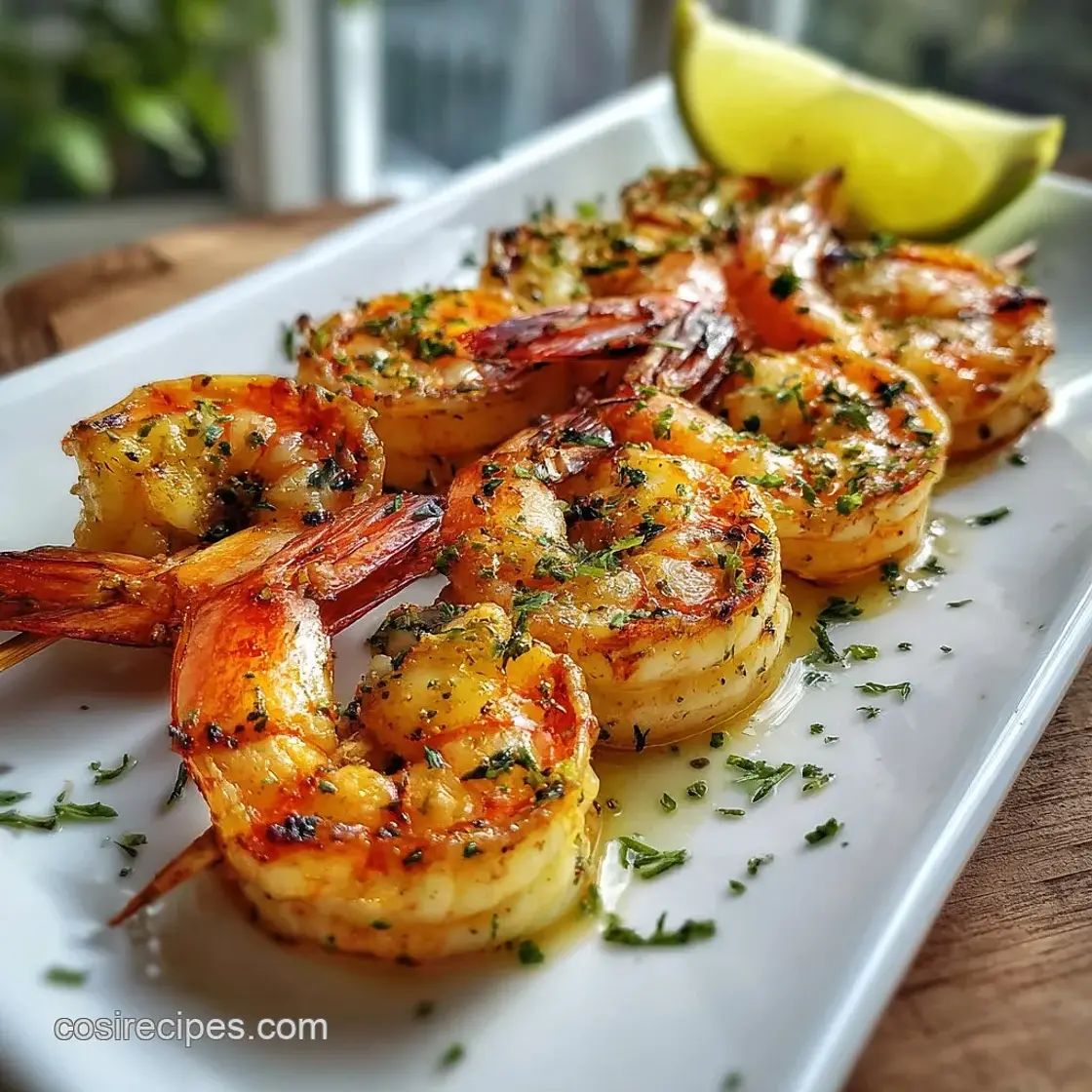 Grilled Shrimp Skewers with Pineapple