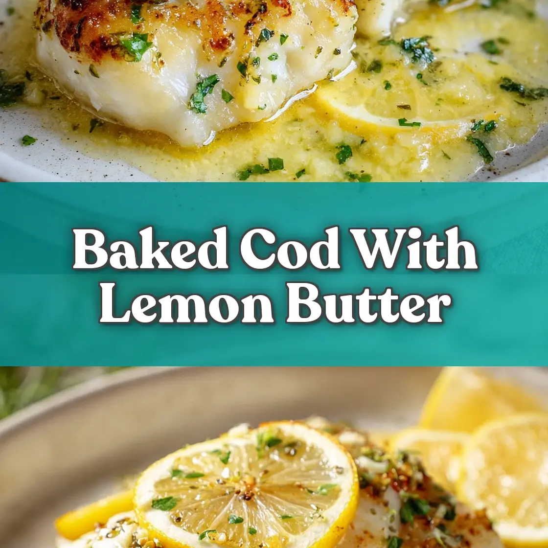 Baked Cod with Lemon Butter: Flaky and Zesty