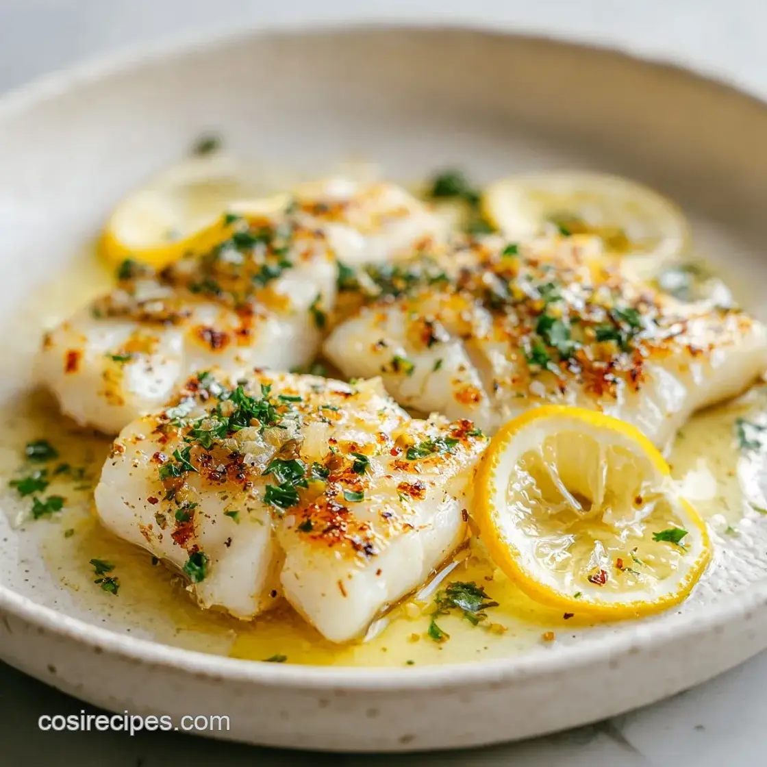 Baked Cod with Lemon Butter: Flaky and Zesty