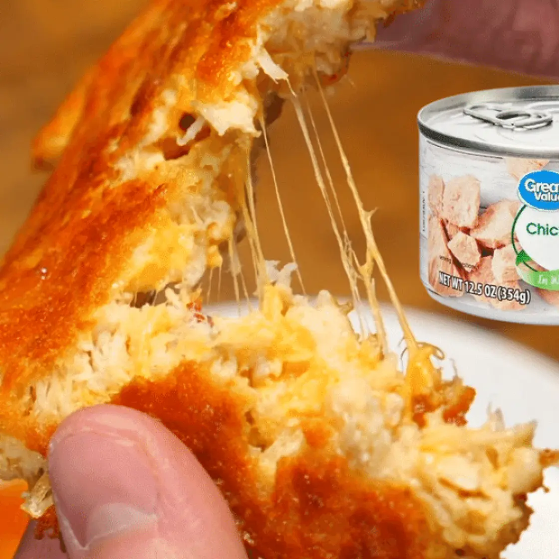 Easy Cheesy Canned Chicken Patties