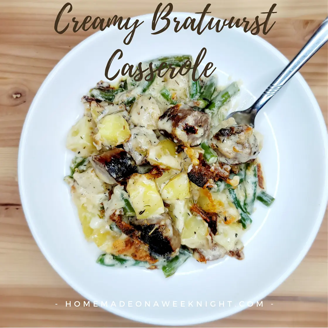 Creamy Bratwurst Casserole