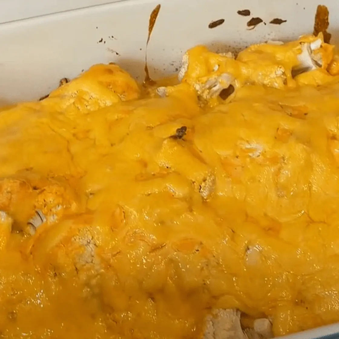 Buffalo Chicken & Cauliflower Bake