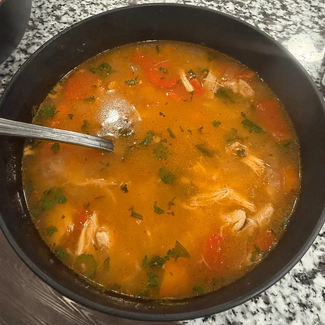 Peruvian Inspired Sopa De Pollo