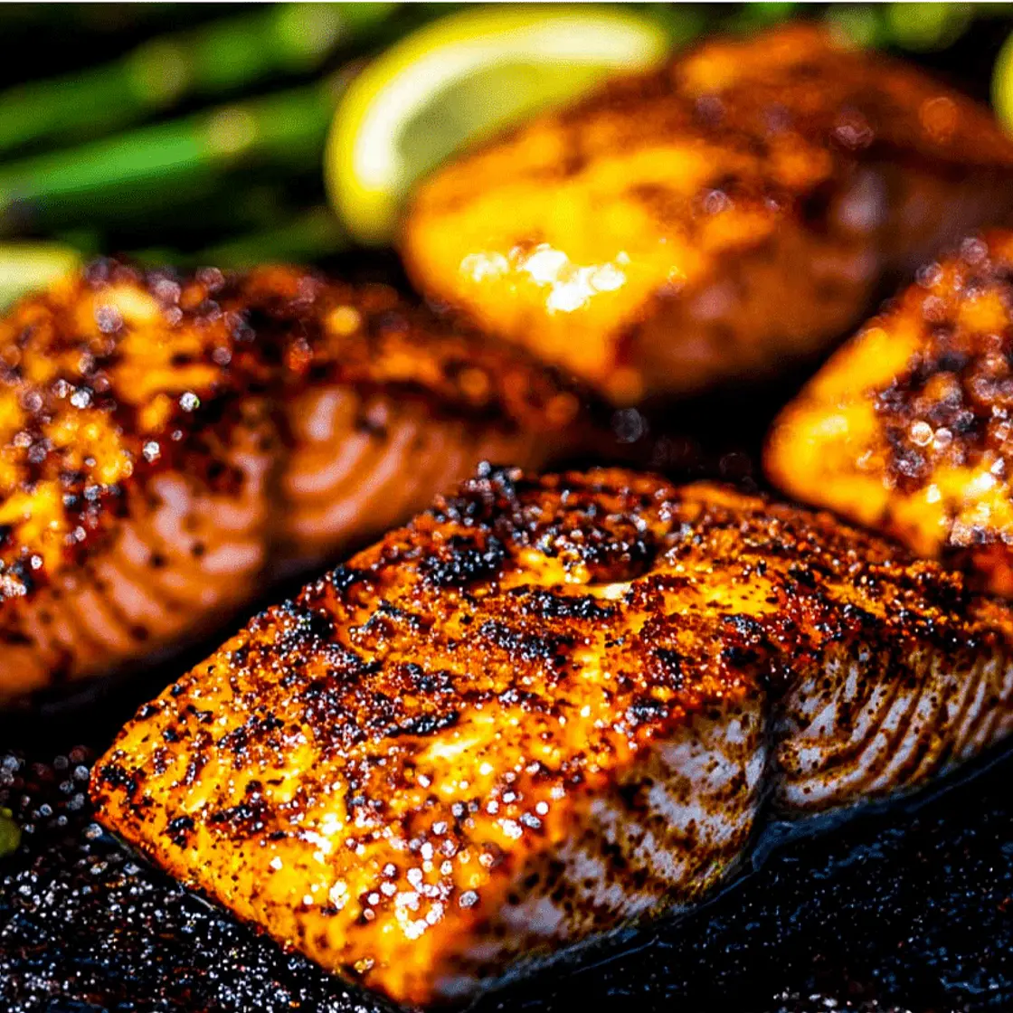 Blackstone Cajun Salmon (Campfire Style)