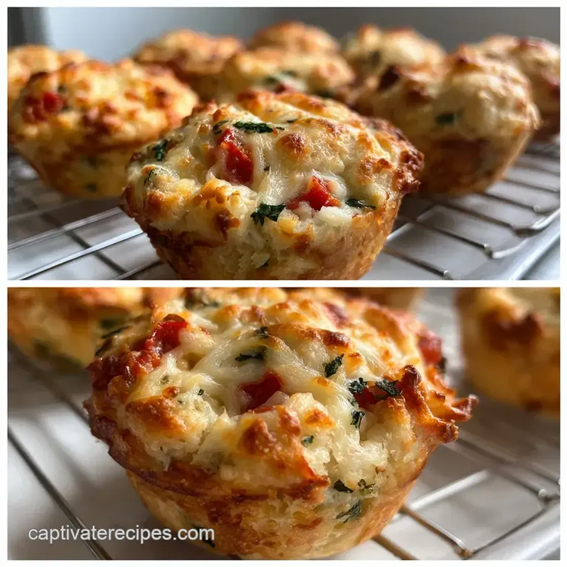 Pizza Muffins with Biscuit Dough