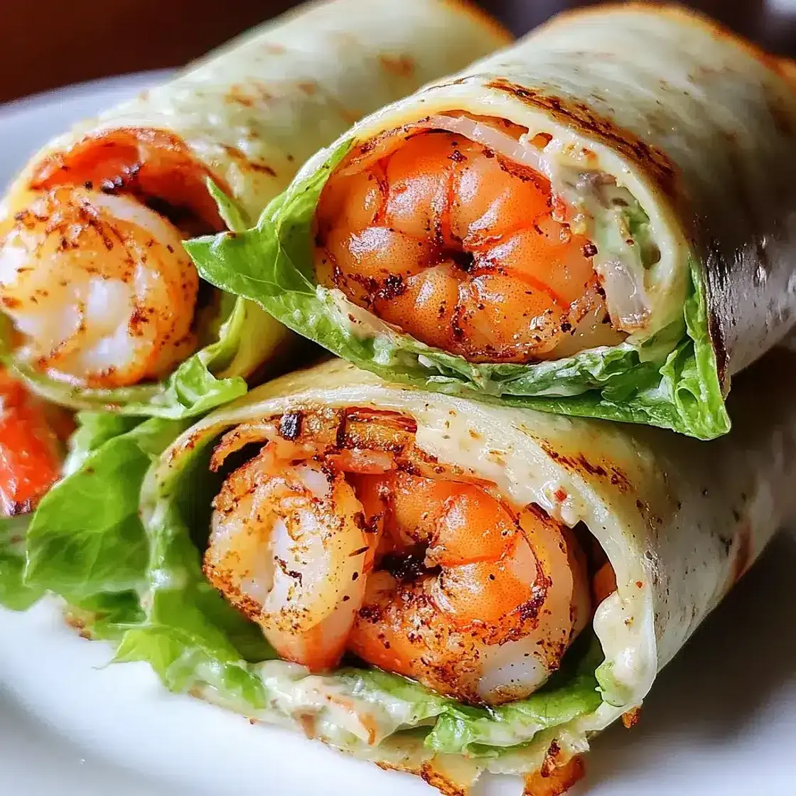 Grilled Shrimp Caesar Wraps Easy Weeknight Dinner