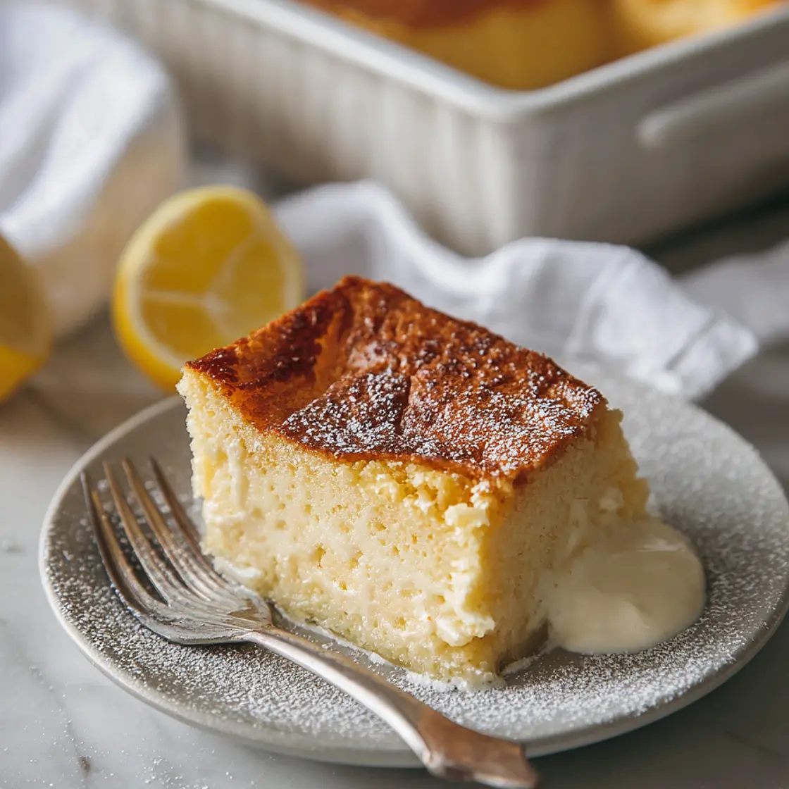 Lemon Magic Cake Recipe | Easy Baking