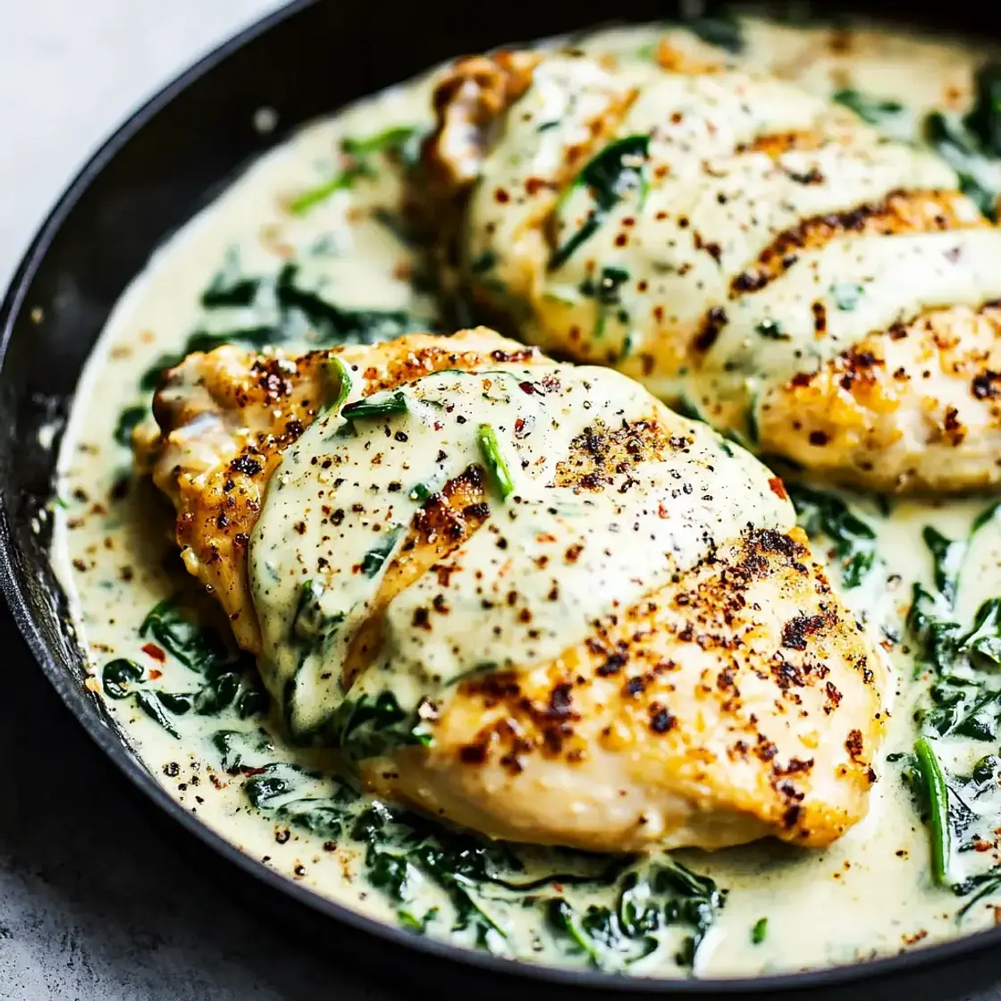 Creamy Spinach Chicken Recipe Easy Weeknight Dinner