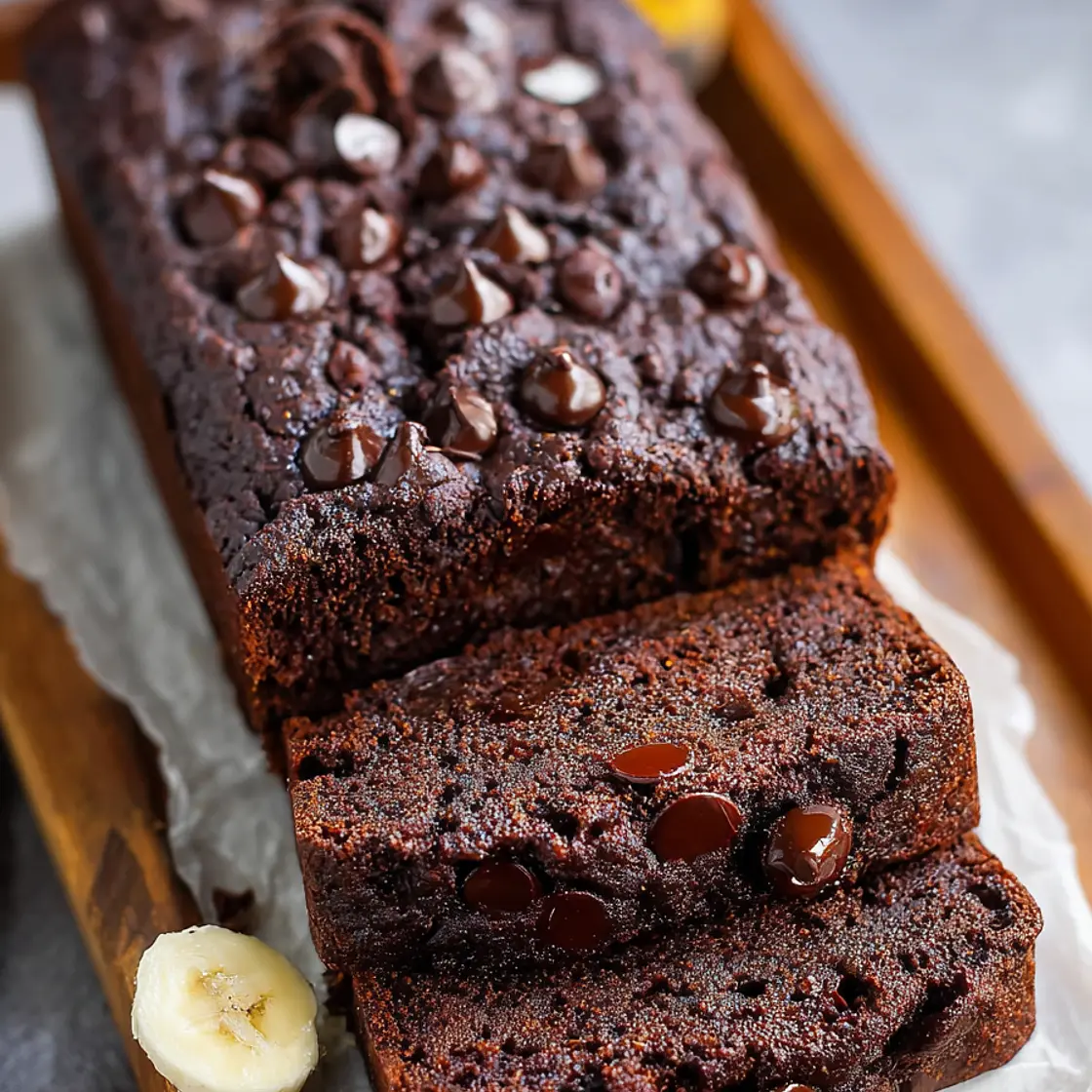 Chocolate Banana Bread with Oat Flour