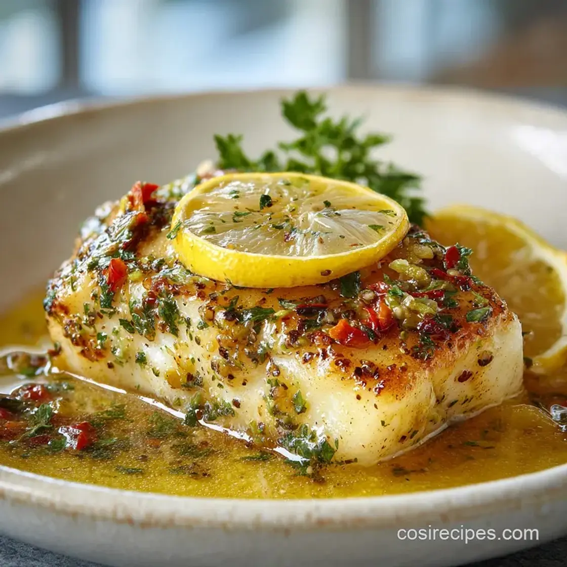 Baked Cod with Lemon Butter: Flaky and Zesty