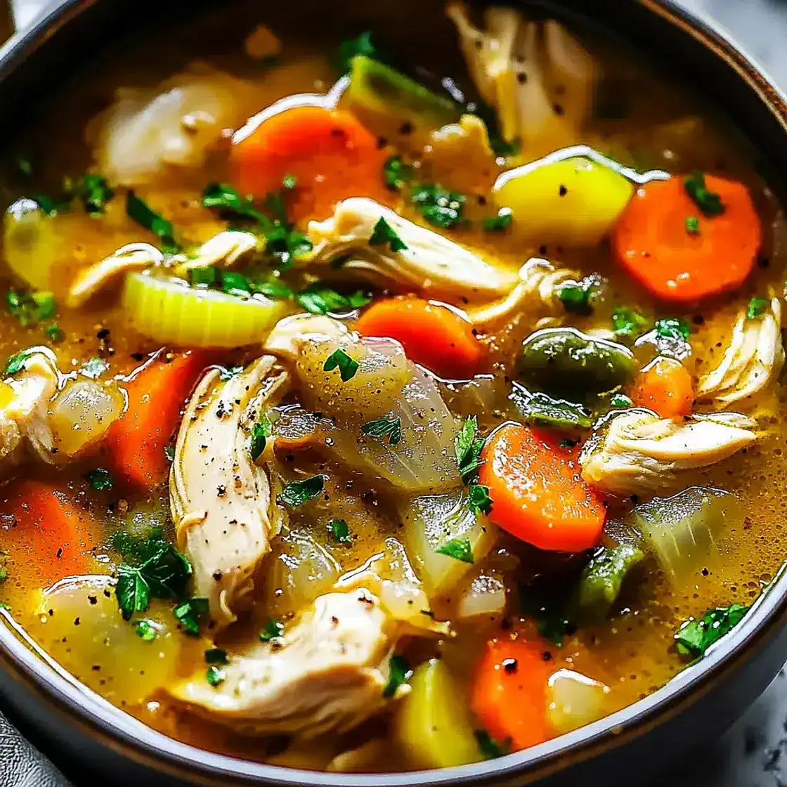Hearty Chicken Veggie Soup Easy Weeknight Dinner