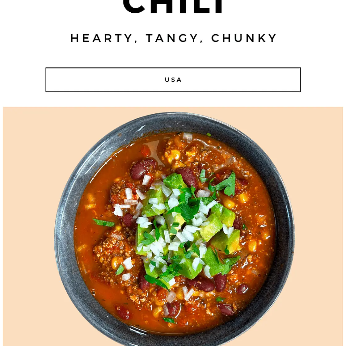 Veganes Chili mit gebackenem Tofu