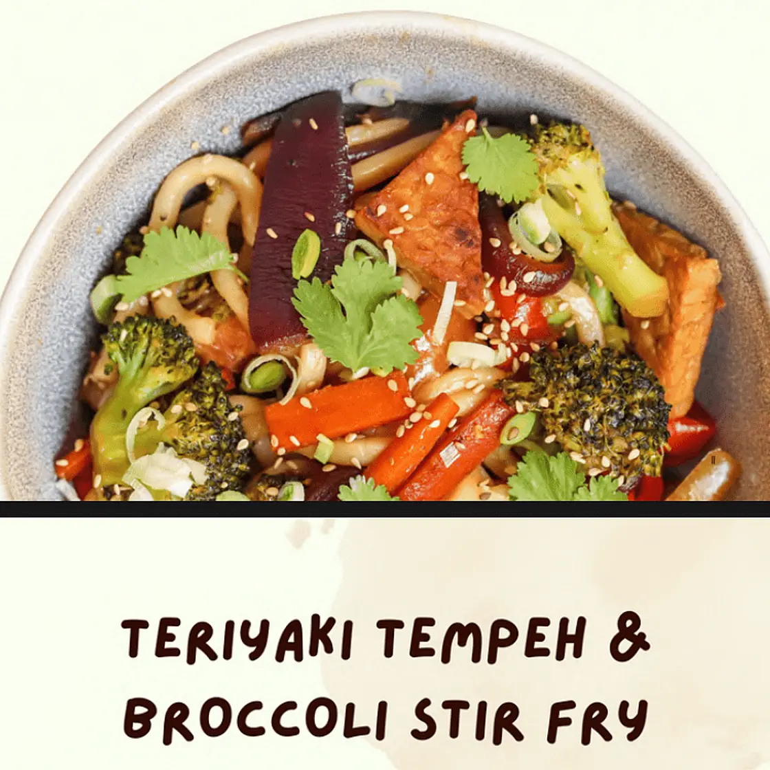 Teriyaki-Tempeh & Brokkoli-Pfanne