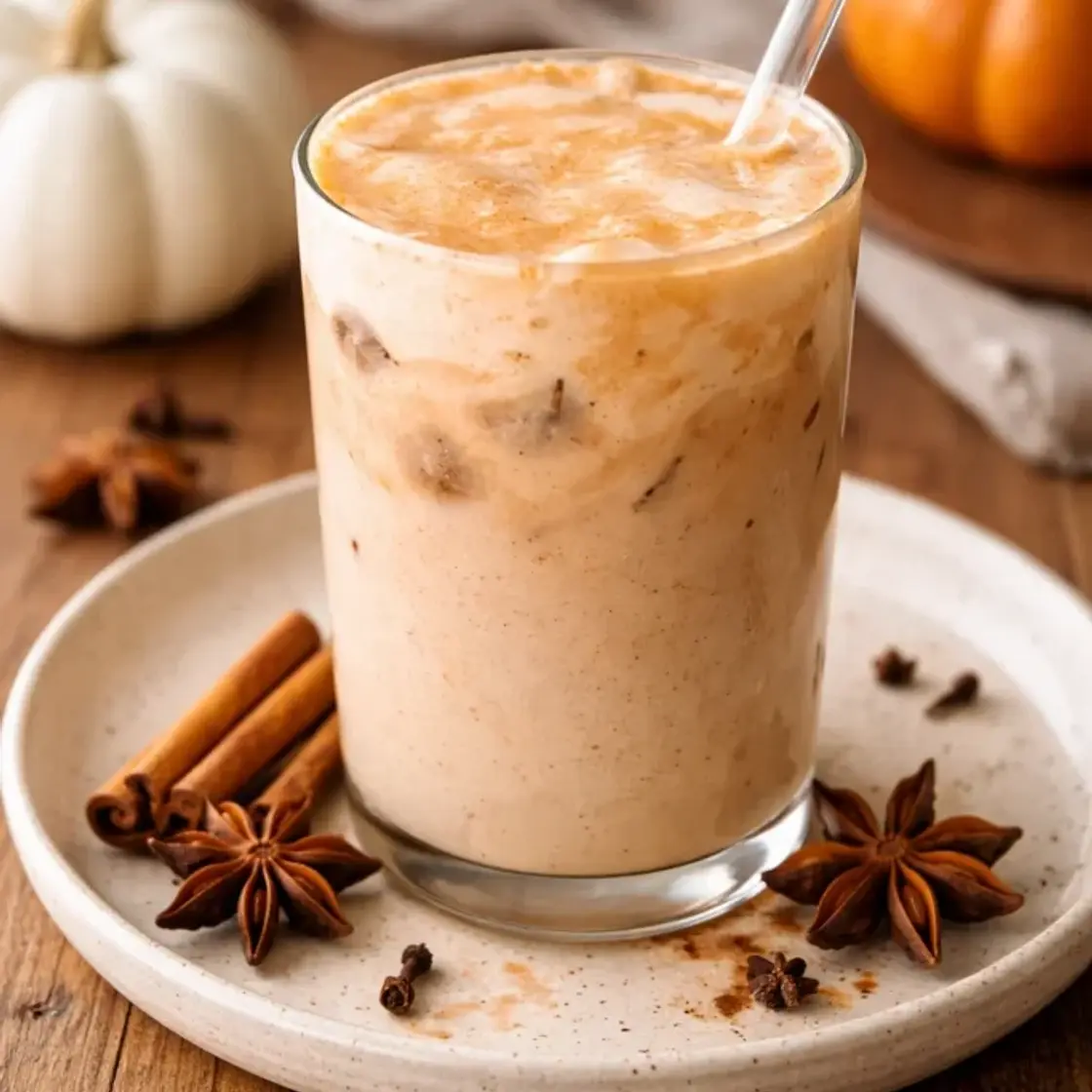 Iced Pumpkin Cream Chai Tea Latte