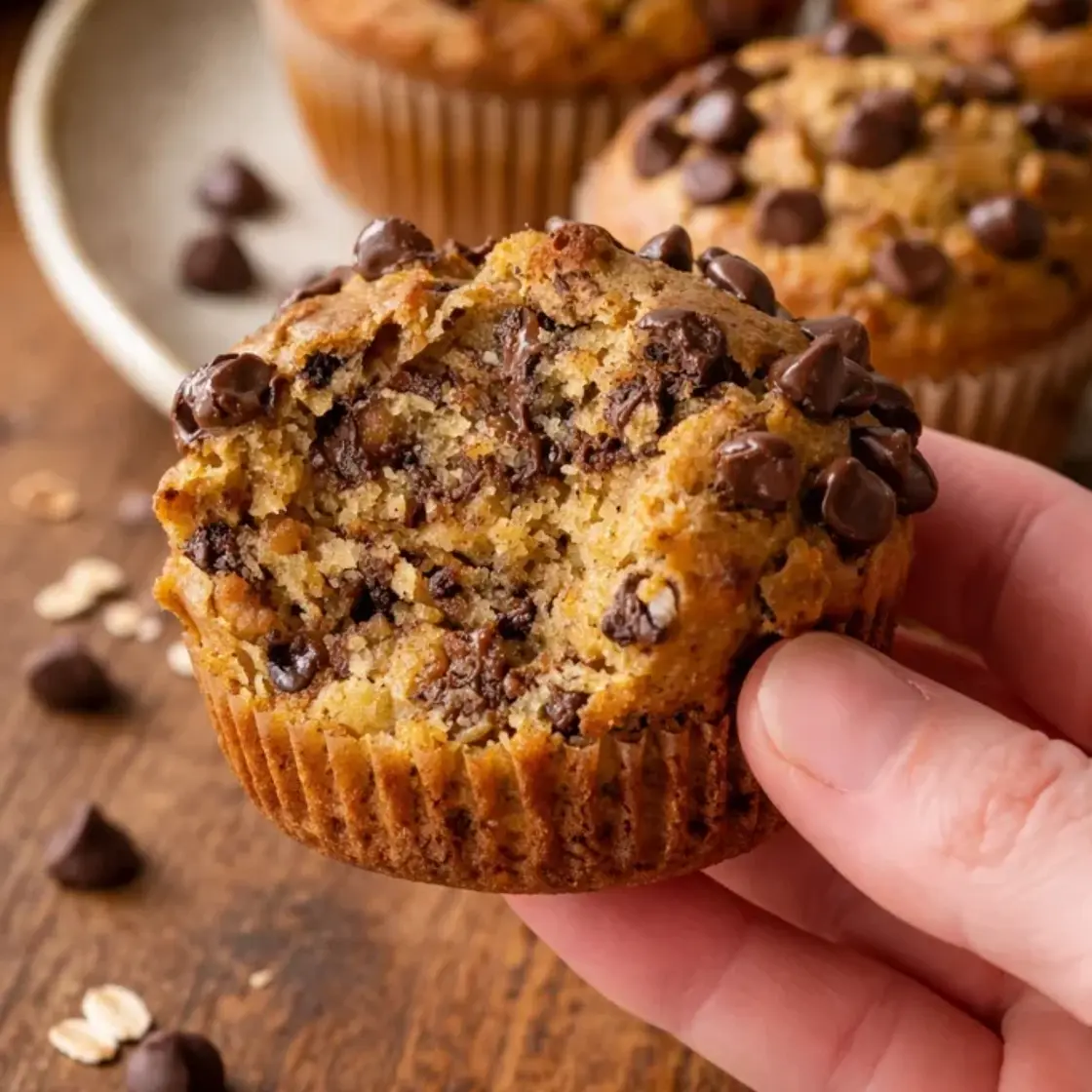 Healthy Peanut Butter Banana Muffins