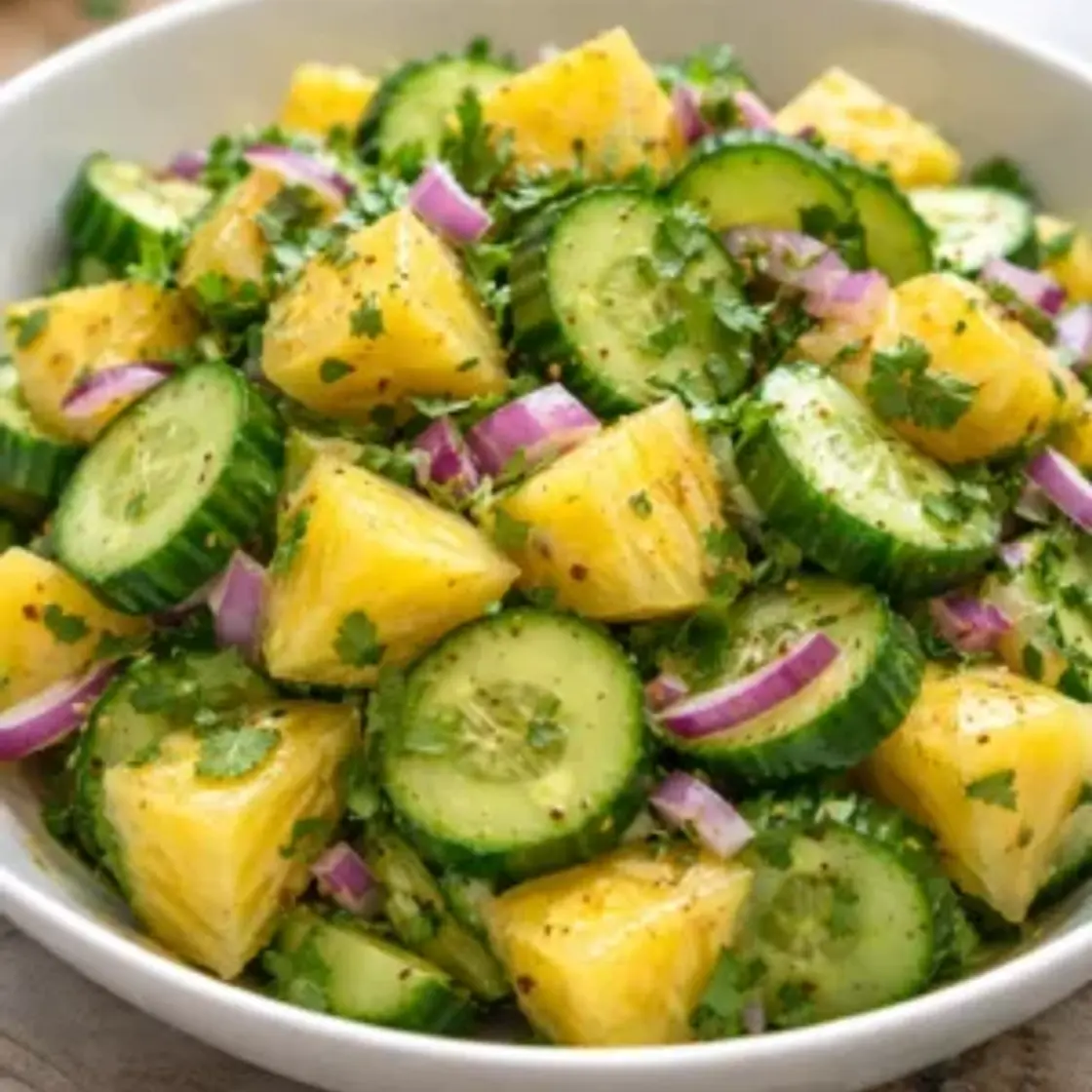 Pineapple Cucumber Salad