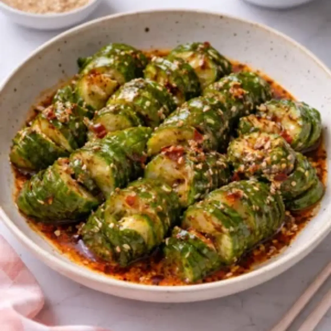 Asian Spicy Cucumber Salad
