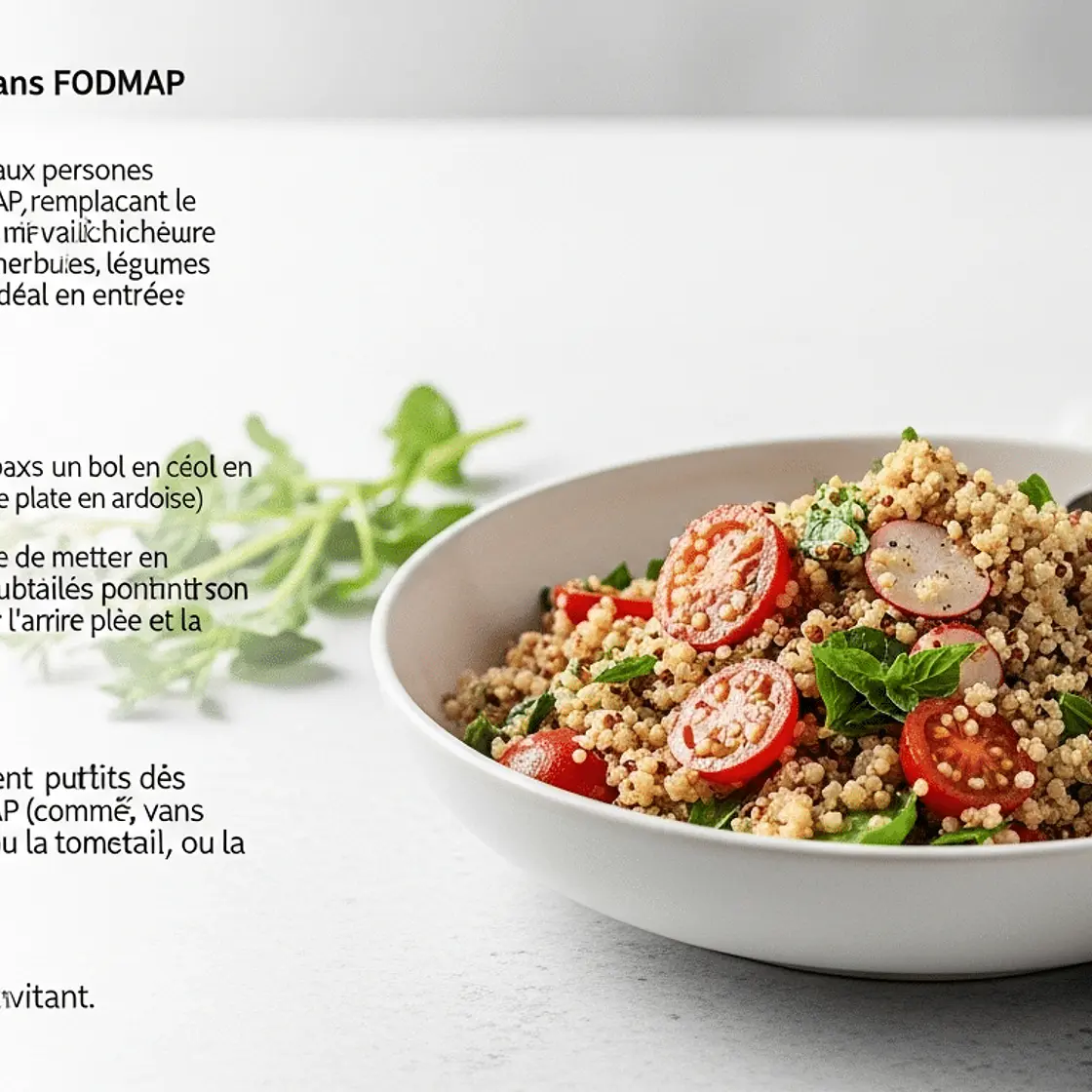 Taboulé de quinoa sans FODMAP