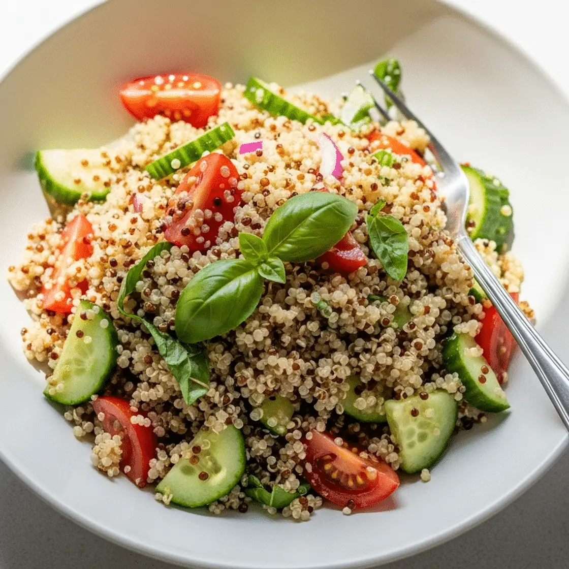 Salade de quinoa sans FODMAP fraîche et légère