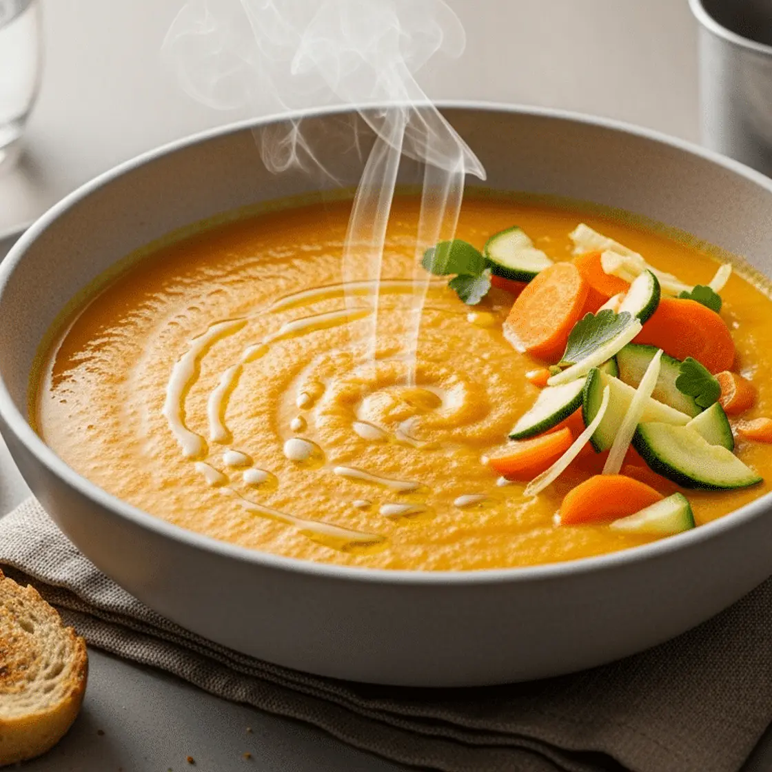 Soupe de légumes sans FODMAP équilibrée et savoureuse