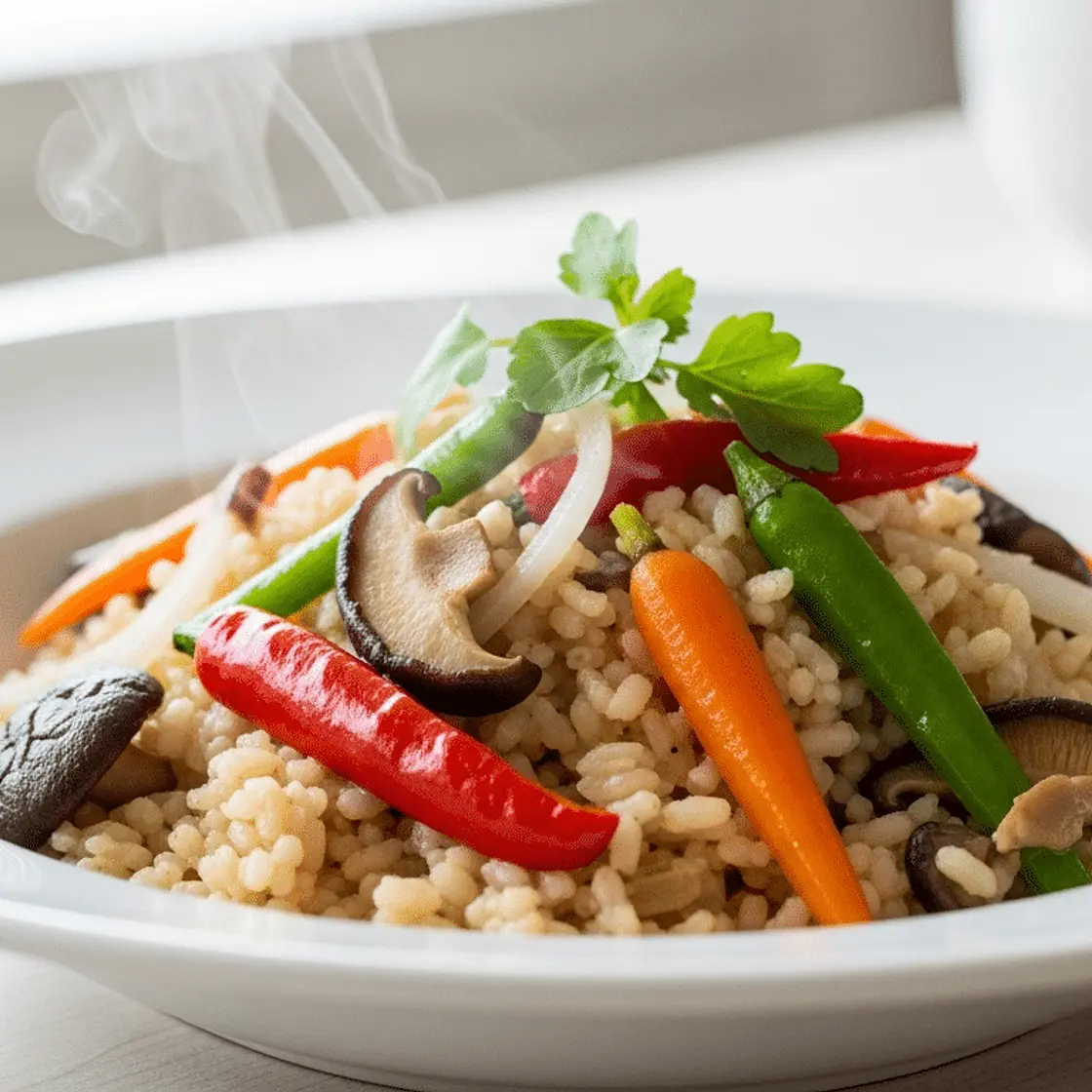 Nouilles de riz sautées sans FODMAP