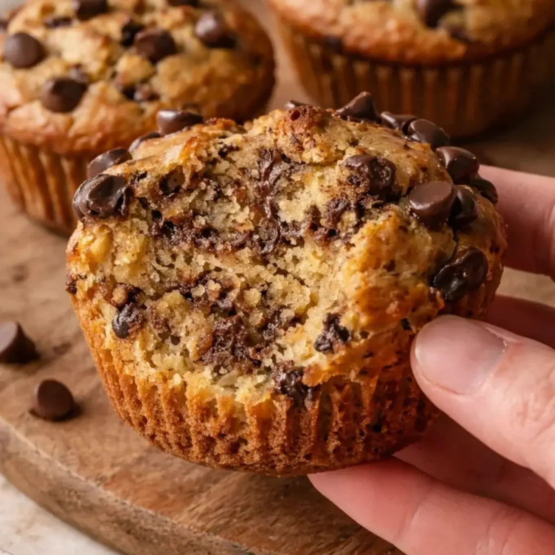 Healthy Peanut Butter Banana Muffins