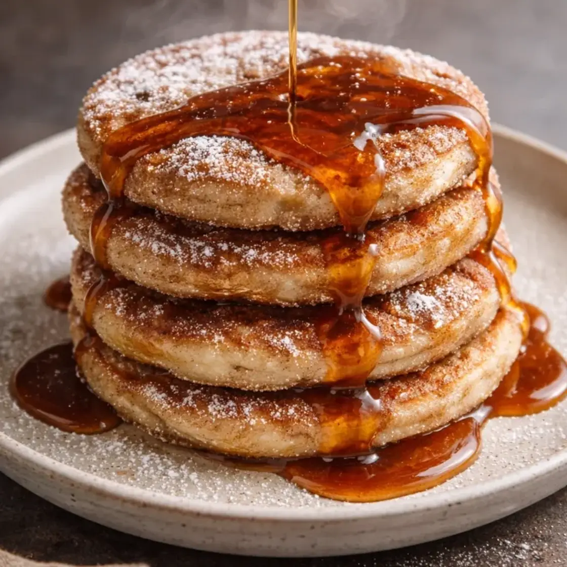 Spanish Churro-Inspired Pancakes