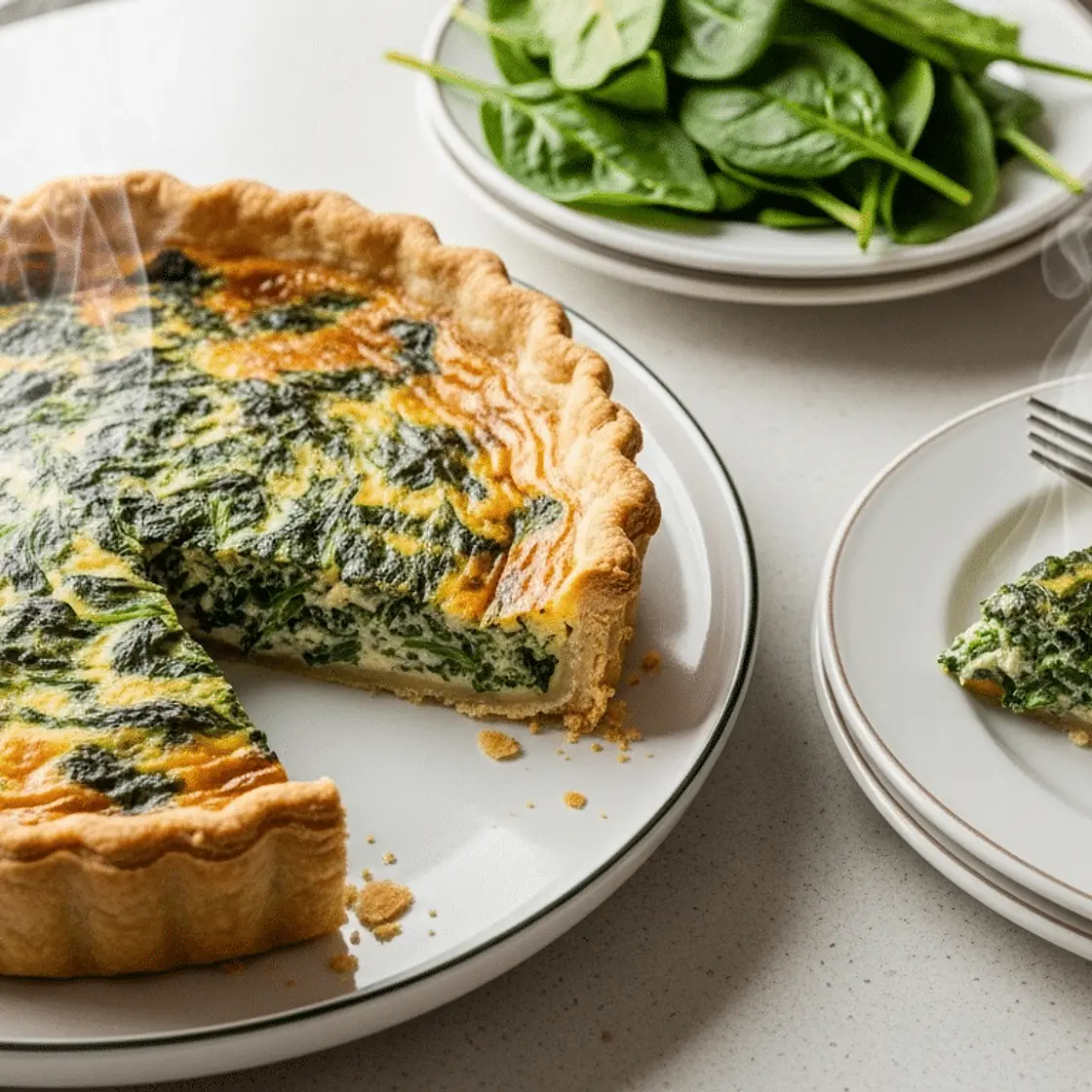 Quiche aux épinards sans FODMAP