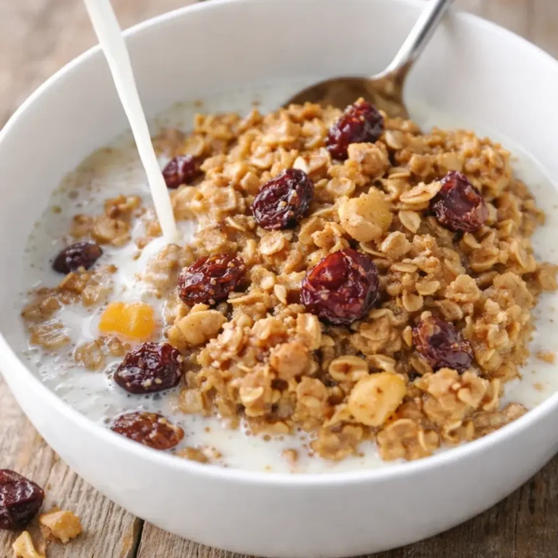 Overnight Baked Oatmeal With Dried Fruit and Nuts